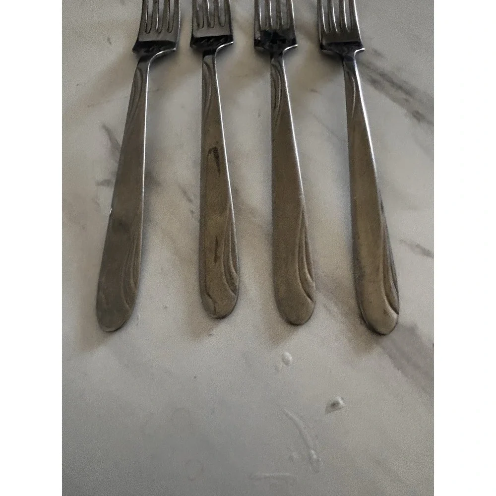 Vintage Firth Purbrite Stainless Dinner Forks Flatware Set of 4‎ England